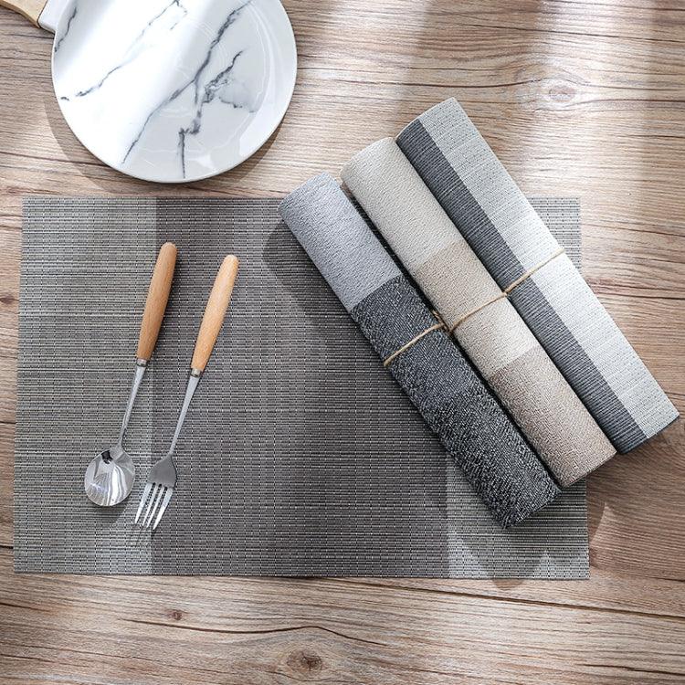 1796 Simple PVC Non-slip Insulation Table Mat Disposable Green Dishes Western Table Mat, 30 x 45cm