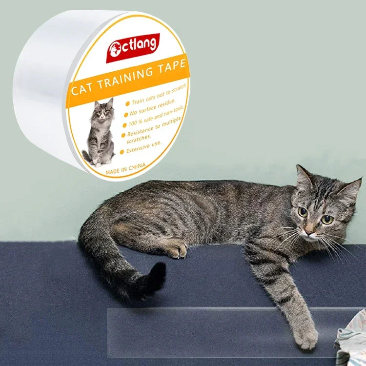 เทปป้องกันโซฟาสัตว์เลี้ยง Ctlang B25112 ป้องกันแมวติดข่วน ฟิล์มป้องกันกว้าง 2.5 นิ้ว, กว้าง 4 นิ้ว, กว้าง 8 นิ้ว, กว้าง 17.7 นิ้ว
