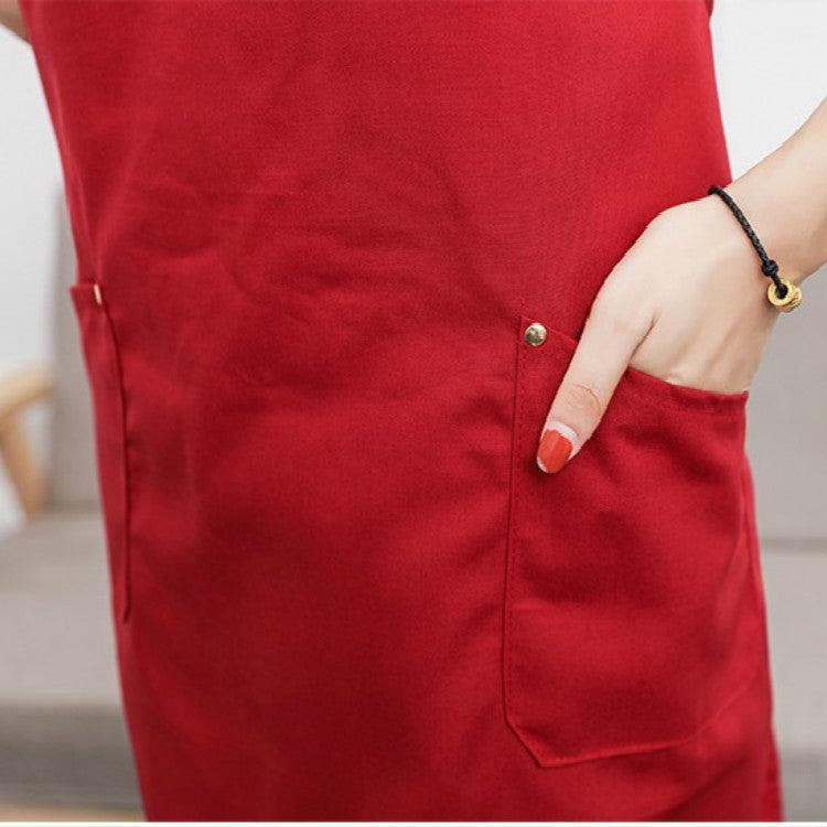 Cotton Kitchen Dining Overalls Strap Apron