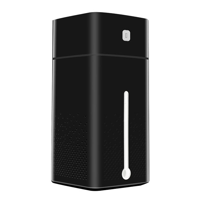 เครื่องเพิ่มความชื้นอัลตราโซนิก USB พร้อมเครื่องกระจายกลิ่นน้ำมันหอมระเหย LED ไฟกลางคืน พ่นละอองน้ำ 1000 มล.