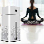 เครื่องเพิ่มความชื้นอัลตราโซนิก USB พร้อมเครื่องกระจายกลิ่นน้ำมันหอมระเหย LED ไฟกลางคืน พ่นละอองน้ำ 1000 มล.