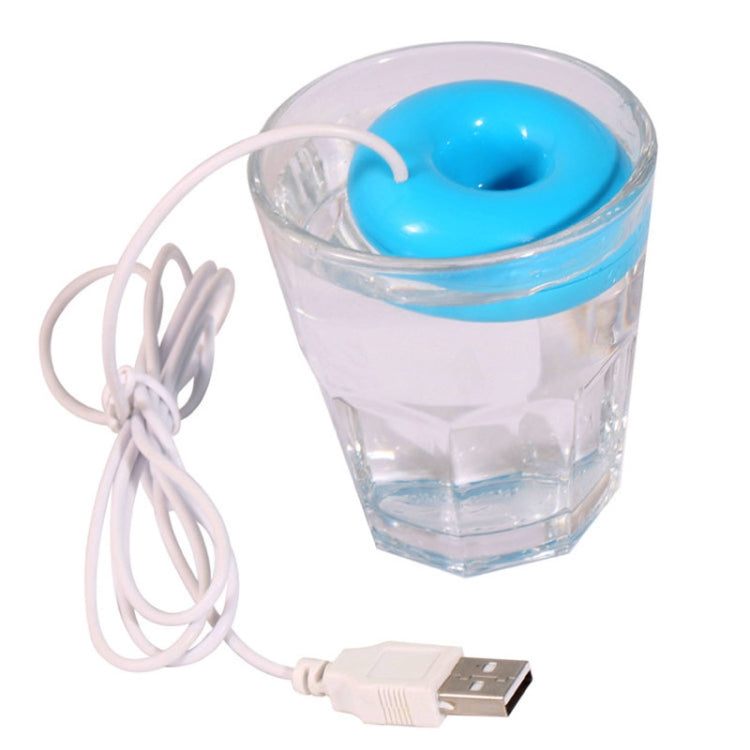 เครื่องเพิ่มความชื้นอากาศ USB รูปโดนัท พร้อมเครื่องกระจายกลิ่น, สีโดนัทน้ำเงิน, สีโดนัทชมพู, สีโดนัทขาว