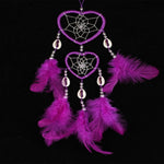 Dreamcatcher Pendant Up And Down Double Ring Peach Heart Dream Catcher