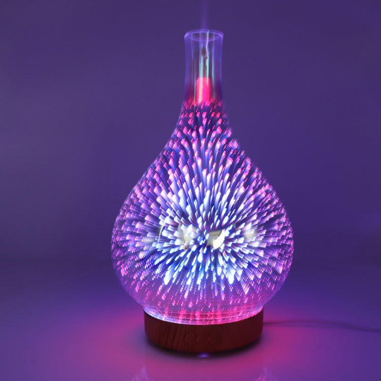 STB-XB10 เครื่องเพิ่มความชื้นอากาศ LED 3D ดอกไม้ไฟ 7 สี พร้อมเครื่องกระจายกลิ่นน้ำมันหอมระเหย, ปลั๊ก US, ปลั๊ก EU, ปลั๊ก UK, ปลั๊ก AU