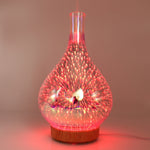 STB-XB10 เครื่องเพิ่มความชื้นอากาศ LED 3D ดอกไม้ไฟ 7 สี พร้อมเครื่องกระจายกลิ่นน้ำมันหอมระเหย, ปลั๊ก US, ปลั๊ก EU, ปลั๊ก UK, ปลั๊ก AU
