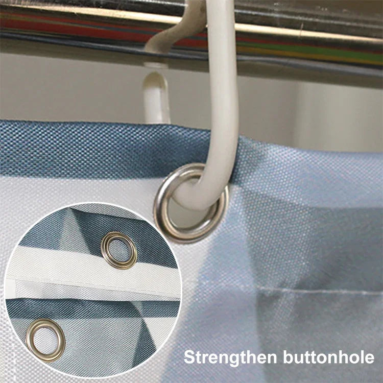 Curtains for Bathroom Waterproof Polyester Fabric Moldproof Bath Curtain, 80x180cm, 80x200cm, 100x180cm, 100x200cm, 120x180cm, 120x200cm, 150x180cm, 150x200cm, 180x180cm, 180x200cm, 200x180cm, 200x200cm, 220x200cm, 240x200cm, 260x200cm, 280x200cm      ...
