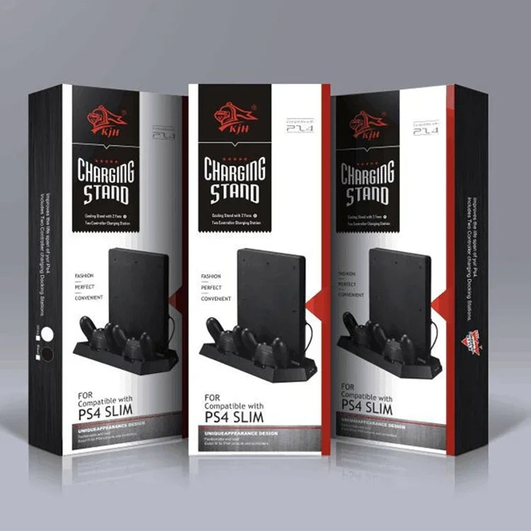 ขาตั้งพัดลมระบายความร้อนมัลติฟังก์ชัน KJH PSLIM-03 สำหรับเครื่องบางพิเศษ พัดลมชาร์จสำหรับเครื่อง PS4 / SLIM, PSLIM-03