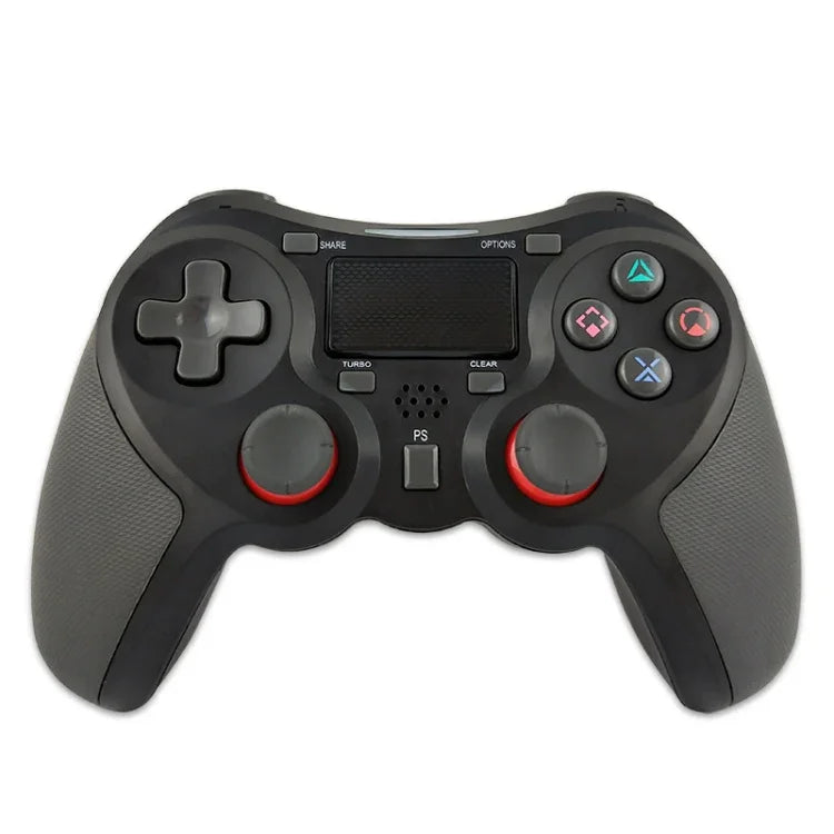 จอยเกมไร้สายเคลือบยาง บลูทูธ สำหรับเครื่อง PS4