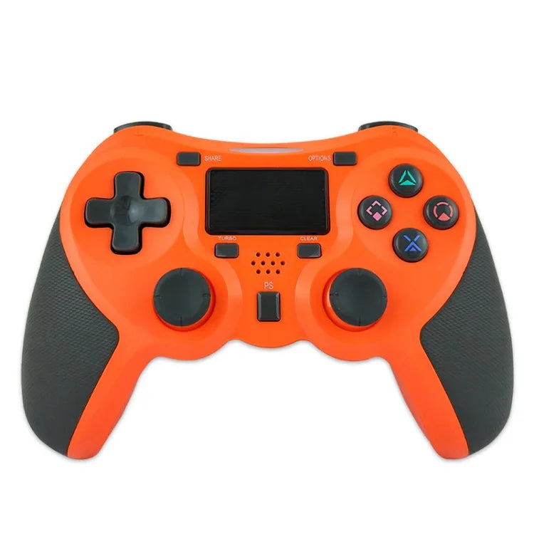 จอยเกมไร้สายเคลือบยาง บลูทูธ สำหรับเครื่อง PS4