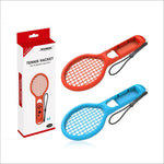 ด้ามจับเทนนิส BODE ซ้ายและขวาขนาดเล็ก จับเกม NS สำหรับ Switch, ไม้เทนนิส (สีแดงและน้ำเงิน)
