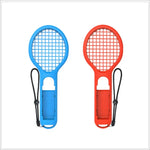 ด้ามจับเทนนิส BODE ซ้ายและขวาขนาดเล็ก จับเกม NS สำหรับ Switch, ไม้เทนนิส (สีแดงและน้ำเงิน)