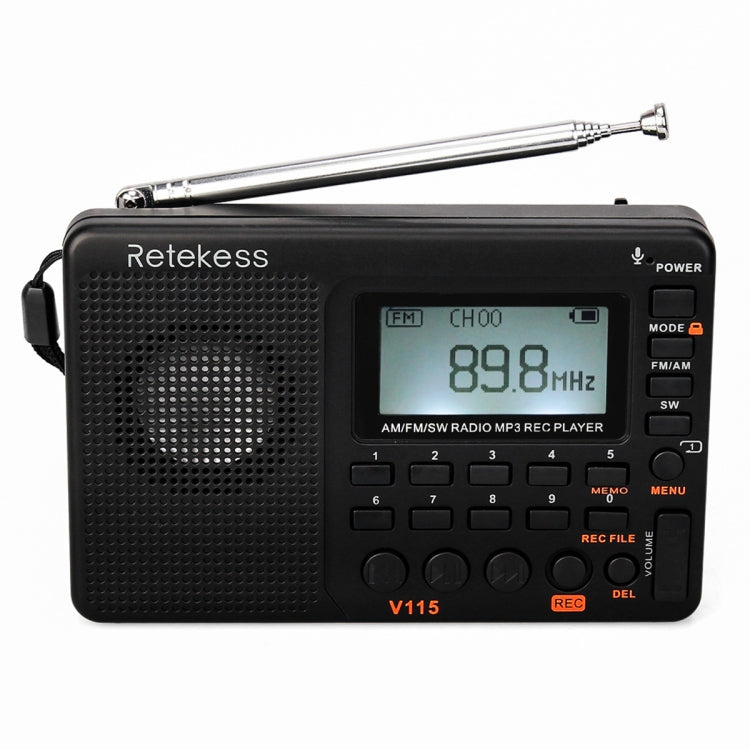 เครื่องเล่น MP3 วิทยุพกพา Retekess V-115 คลื่นเต็ม FM AM รุ่น V-115