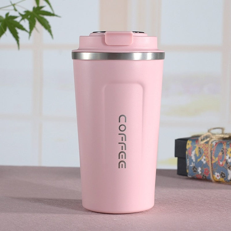 แก้วกาแฟเทอร์โมรถยนต์สแตนเลส 304 รุ่นสมาร์ท ขนาด 380 มล. สีขาว, สีดำ, สีเขียว, สีน้ำเงิน, สีชมพู และขนาด 510 มล. สีขาว, สีดำ, สีเขียว, สีน้ำเงิน, สีชมพู