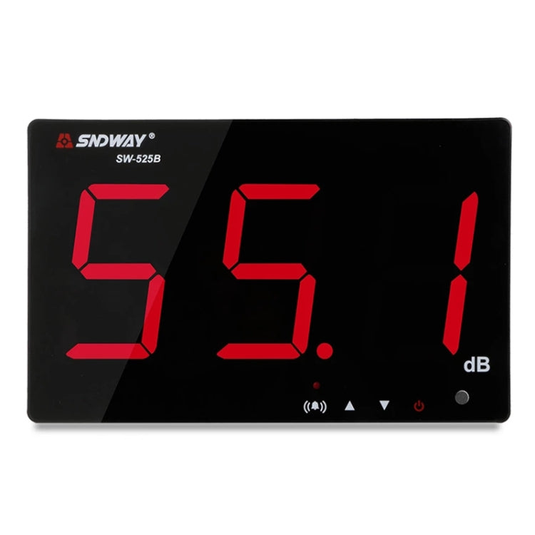 เครื่องวัดเสียงเดซิเบลดิจิทัลหน้าจอใหญ่ติดผนัง SNDWAY 30~130dB รุ่น SW525B พร้อมที่เก็บข้อมูล + USB, รุ่น SW526A หน้าจอ 18 นิ้ว, รุ่น SW525G พร้อมที่เก็บข้อมูล + USB สีเขียว