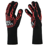 ถุงมือกันความร้อนสำหรับทำอาหาร อบ ย่าง ทนไฟ สีแดง BBQ สีแดง Torch