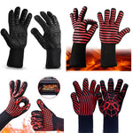ถุงมือกันความร้อนสำหรับทำอาหาร อบ ย่าง ทนไฟ สีแดง BBQ สีแดง Torch