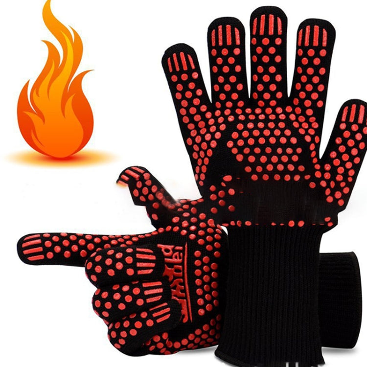 ถุงมือกันความร้อนสำหรับทำอาหาร อบ ย่าง ทนไฟ สีแดง BBQ สีแดง Torch