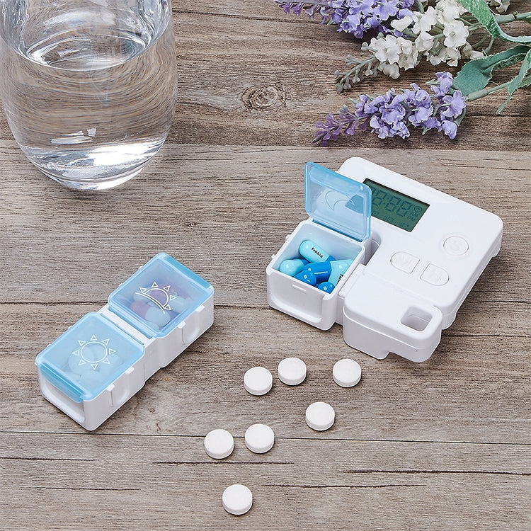 Portable Intelligent Plastic Storage Box Electronic Timing Reminder Medicine Boxes