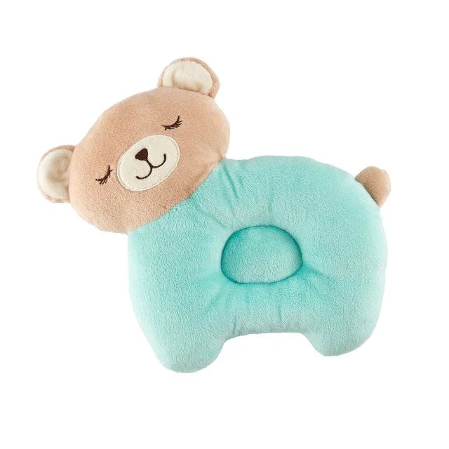 หมอนรองศีรษะผ้าฝ้ายลายการ์ตูนเด็ก ระบายอากาศ ซักได้ ป้องกันการกัด