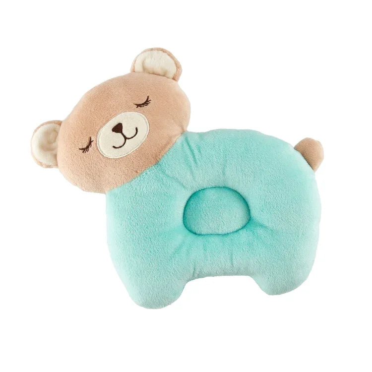หมอนรองศีรษะผ้าฝ้ายลายการ์ตูนเด็ก ระบายอากาศ ซักได้ ป้องกันการกัด