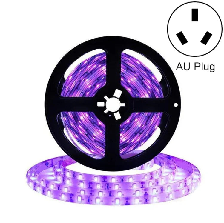 ไฟแถบ LED SMD 2835 UV สีม่วง, ไฟประดับ, กันน้ำ 5m, กันน้ำ 10m, แผงเปล่า 5m, แผงเปล่า 10m