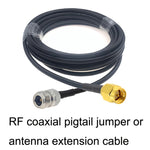 สายอะแดปเตอร์ SMA ตัวผู้เป็น N ตัวเมีย RG58 Coaxial, SMA ตัวผู้เป็น N ตัวเมีย 0.5ม., SMA ตัวผู้เป็น N ตัวเมีย 1ม., SMA ตัวผู้เป็น N ตัวเมีย 1.5ม., SMA ตัวผู้เป็น N ตัวเมีย 3ม., SMA ตัวผู้เป็น N ตัวเมีย 5ม., SMA ตัวผู้เป็น N ตัวเมีย 10ม.