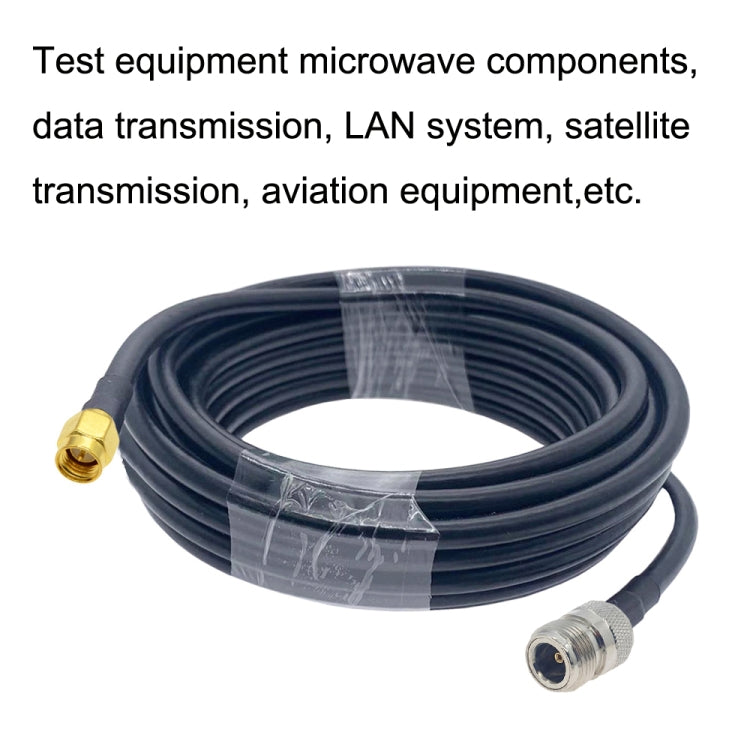 สายอะแดปเตอร์ SMA ตัวผู้เป็น N ตัวเมีย RG58 Coaxial, SMA ตัวผู้เป็น N ตัวเมีย 0.5ม., SMA ตัวผู้เป็น N ตัวเมีย 1ม., SMA ตัวผู้เป็น N ตัวเมีย 1.5ม., SMA ตัวผู้เป็น N ตัวเมีย 3ม., SMA ตัวผู้เป็น N ตัวเมีย 5ม., SMA ตัวผู้เป็น N ตัวเมีย 10ม.
