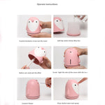 เครื่องเพิ่มความชื้นอโรม่า 220 มล. รูปเพนกวินน่ารัก เครื่องกระจายกลิ่น USB สำหรับบ้าน สำนักงาน รถยนต์ เครื่องทำหมอก เครื่องฟอกอากาศ