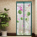 ผ้าม่านกันยุงหน้าร้อน แบบแม่เหล็ก หน้าจอนุ่ม ขนาด 90 x 210 ซม., 100 x 210 ซม.