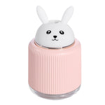 เครื่องเพิ่มความชื้นสำหรับสัตว์เลี้ยงแบบมีไฟ USB โคมไฟข้างเตียงในบ้าน ไฟกลางคืนเงียบ ประหยัดพลังงาน