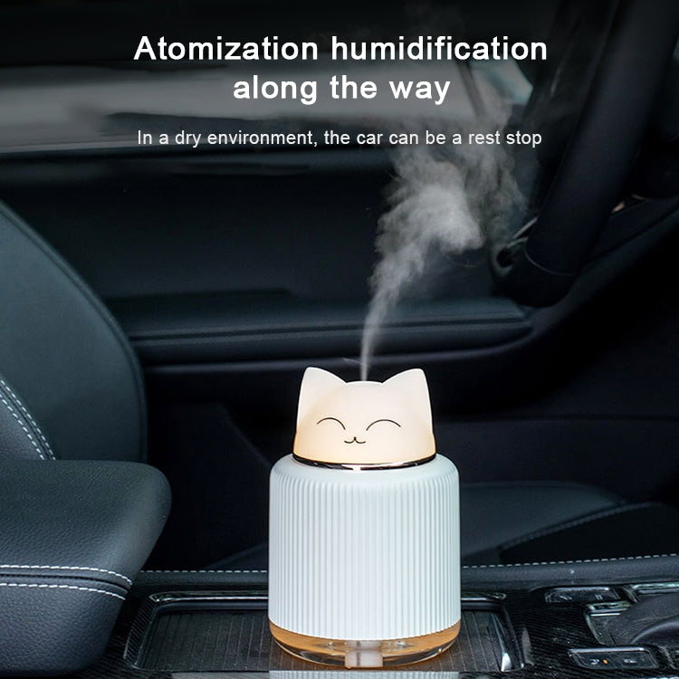 เครื่องเพิ่มความชื้นสำหรับสัตว์เลี้ยงแบบมีไฟ USB โคมไฟข้างเตียงในบ้าน ไฟกลางคืนเงียบ ประหยัดพลังงาน