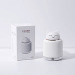 เครื่องเพิ่มความชื้นสำหรับสัตว์เลี้ยงแบบมีไฟ USB โคมไฟข้างเตียงในบ้าน ไฟกลางคืนเงียบ ประหยัดพลังงาน
