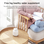 เครื่องเพิ่มความชื้นสำหรับสัตว์เลี้ยงแบบมีไฟ USB โคมไฟข้างเตียงในบ้าน ไฟกลางคืนเงียบ ประหยัดพลังงาน