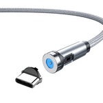 สายชาร์จแม่เหล็กหมุนได้ CC56, ความยาวสาย: 2 ม., หัว Android 2 ม., หัว Micro USB 2 ม., หัว Type-C 2 ม., หัว 8Pin 2 ม., สายพร้อมสามหัว 2 ม., สายพร้อม 8Pin + Type-C/USB-C + Micro USB 2 ม.