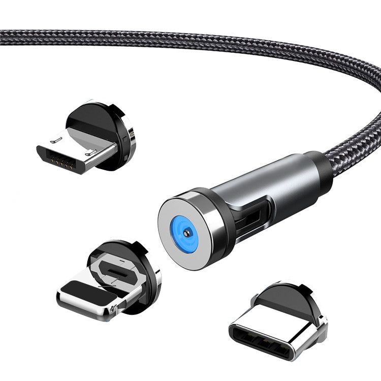 สายชาร์จแม่เหล็กหมุนได้ CC56, ความยาวสาย: 2 ม., หัว Android 2 ม., หัว Micro USB 2 ม., หัว Type-C 2 ม., หัว 8Pin 2 ม., สายพร้อมสามหัว 2 ม., สายพร้อม 8Pin + Type-C/USB-C + Micro USB 2 ม.