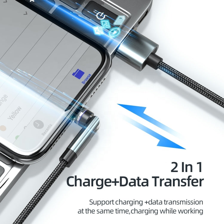 สายชาร์จข้อมูลแม่เหล็กหมุน 540 องศา CC57, 1 ม. + 8 Pin + Type-C/USB-C + Micro USB + สีแดง, 1 ม. + Type-C/USB-C + Micro USB + สีดำ, 2 ม. + Type-C/USB-C + Micro USB + สีแดง, 2 ม. + Type-C/USB-C + Micro USB + สีดำ