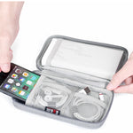 กระเป๋าจัดเก็บสายชาร์จดิจิทัล BUBM USB และสายข้อมูล พร้อมช่องเก็บหูฟังและพาวเวอร์แบงค์ สำหรับเดินทาง