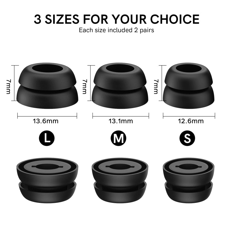 สำหรับ Samsung Galaxy Buds Pro AhaStyle PT168 ซิลิโคนครอบหูฟัง ขนาด S, M, L, S+M+L