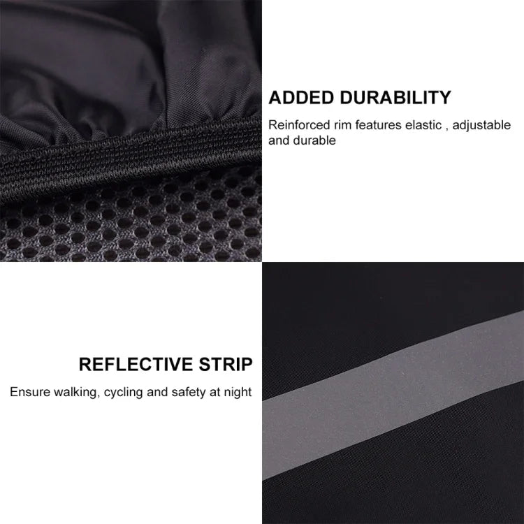 Reflective Light Waterproof Dustproof Backpack Rain Cover Portable Ultralight Shoulder Bag Protect Cover, XS, S, M, L, XL