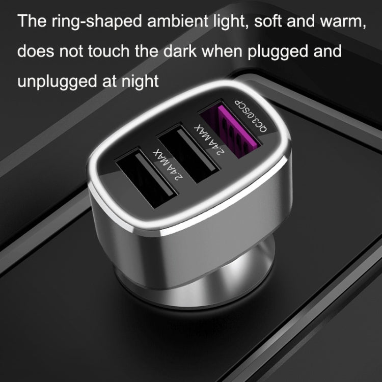 3 USB Ports Fast Charge Car Charger, QIAKEY GT680, QIAKEY GT780