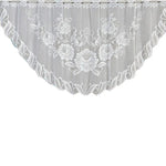 White Translucent Coffee Curtain Tulle Lace Sheer Warp Knitted Jacquard Curtains Bedroom Curtains, Lower Curtain, Upper Curtain, Upper And Lower Curtain