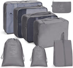 Travel Storage Bag Set Folding Storage Bag, 7 In 1, 8 In 1 Beam Mouth, 8 In 1 Cosmetic Bag, 8 In 1 Toiletry Bag, 9 In 1 Cosmetic Bag, 9 In 1 Toiletry Bag
