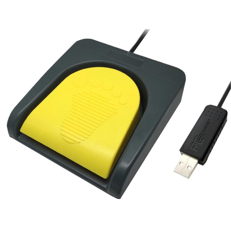 อะแดปเตอร์คีย์บอร์ด USB แบบเหยียบเท้าควบคุม Pcsensor สำหรับคอมพิวเตอร์ รุ่น FS2016, FS2019
