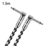 2 Elbow Head 6.35mm Guitar Cable Oxygen-Free Copper Core TS Large Two-core Cable, 0.15m, 0.3m, 0.5m, 1m, 1.5m, 2m, 3m, 5m, 8m, 10m