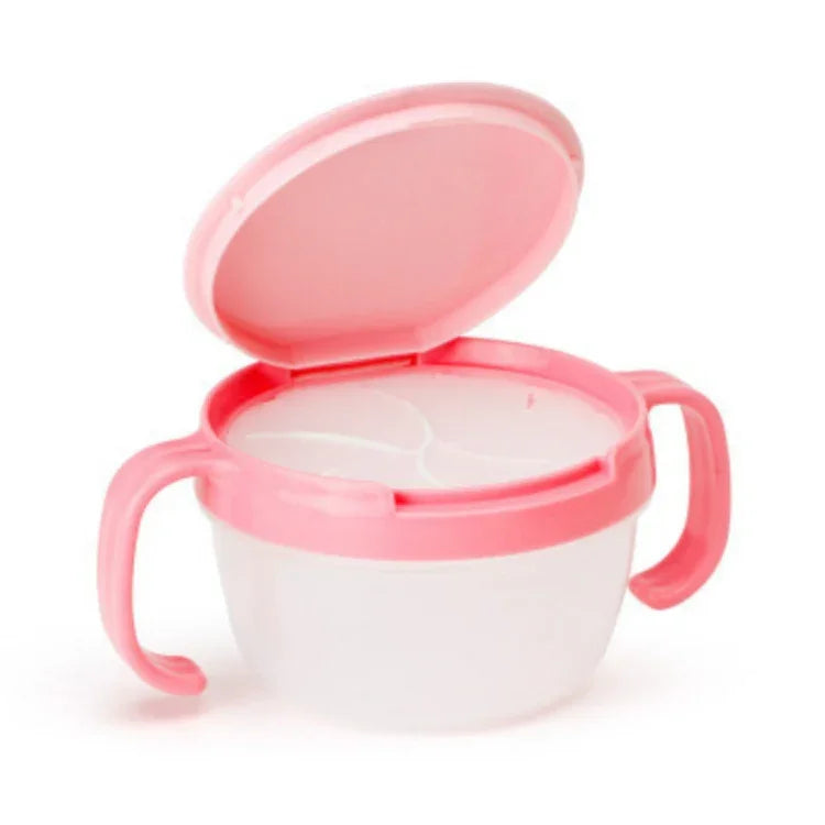 ผลิตภัณฑ์เด็ก ถ้วยขนมชามเล็กมีหูจับสองข้างออกแบบป้องกันน้ำกระเด็น