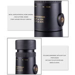 กล้องโทรทรรศน์มือถือ LUXUN 10-30x40 แบบกระบอกเดี่ยว ความละเอียดสูง กำลังสูง พร้อมคลิปติดโทรศัพท์และขาตั้งกล้อง
