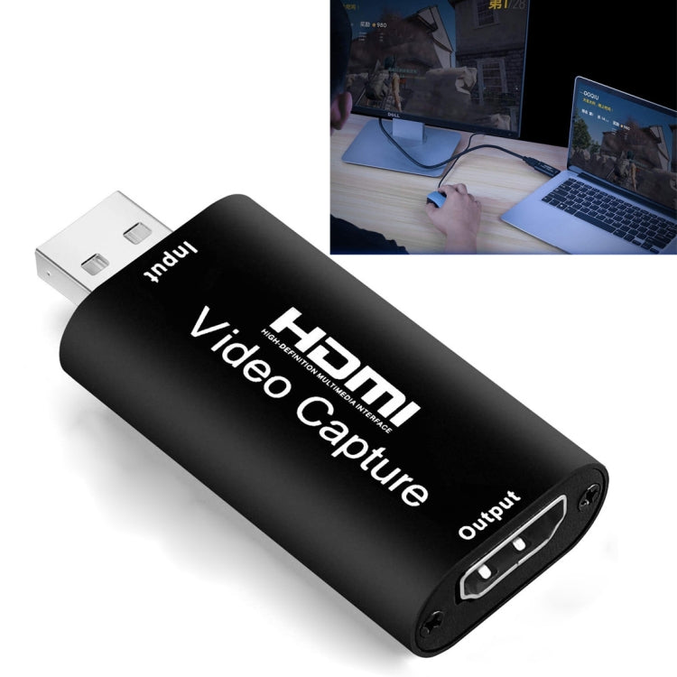 กล่องบันทึกวิดีโอ HDMI สำหรับถ่ายทอดสด USB 2.0