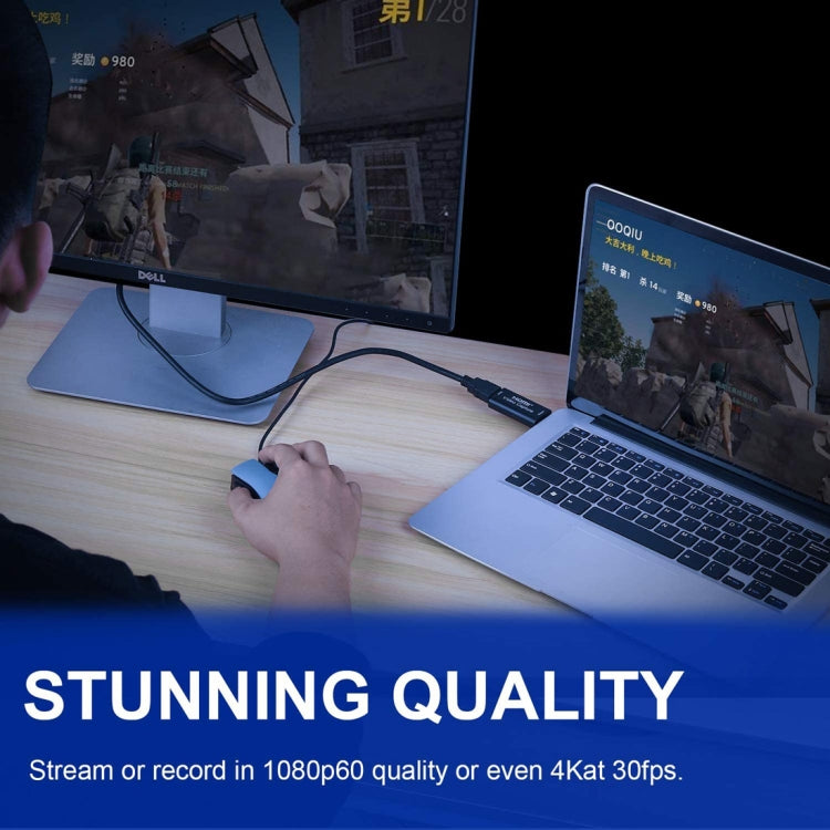 กล่องบันทึกวิดีโอ HDMI สำหรับถ่ายทอดสด USB 2.0