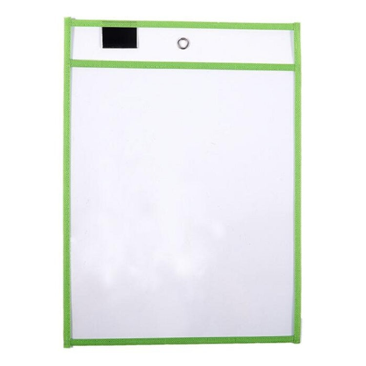 Erasable Hanging PVC A4 Transparent Sewing Red Document Dry Erase Bag, 21×30cm