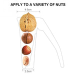 Zinc Alloy Funnel Shape Nut Nutcracker Sheller Walnut Opener Cutter Clamp Plier Kitchen Tools gadgets, Funnel Shape Black, Funnel Shape Red